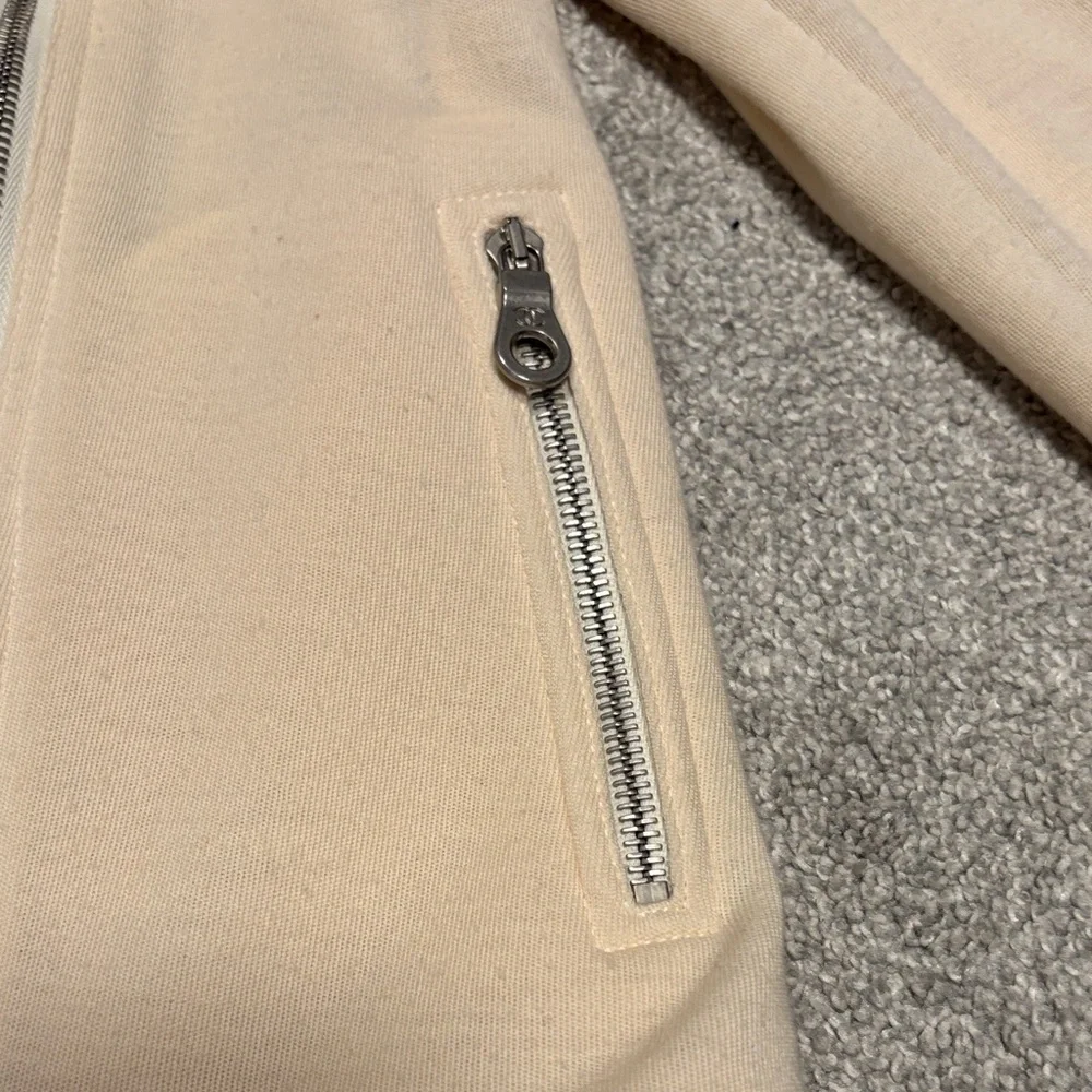 CHANEL Ivory Biker Jacket with Zipper Accents - Picture 4 of 15